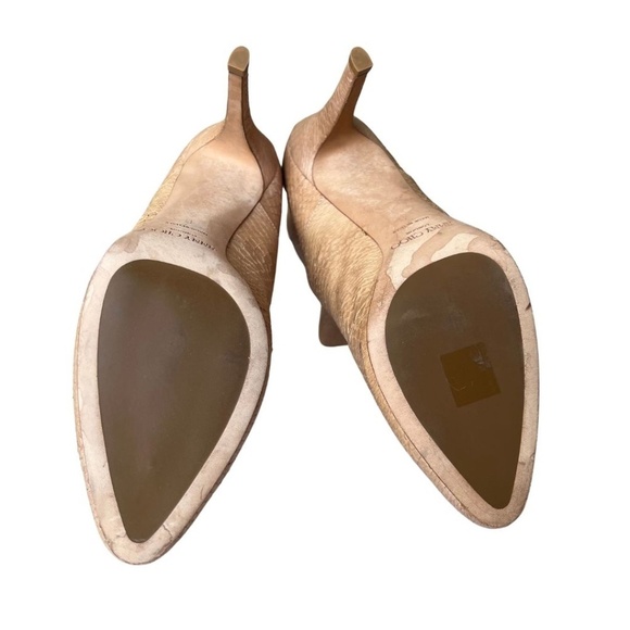 Jimmy Choo Tan Snakeskin Stiletto Boots Almond Toe Size 11 (41) Back Zip - Picture 6 of 11